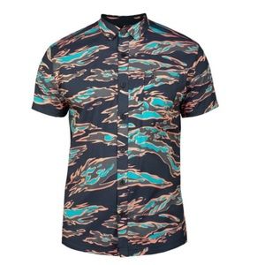 Tactical Distributors Aloha Button Up — Miami Tiger Stripe - Large